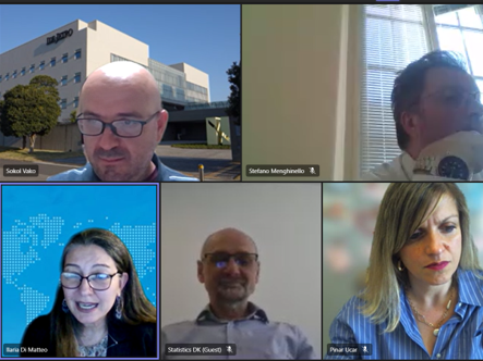 A video conference with multiple participants engaged in a virtual meeting.