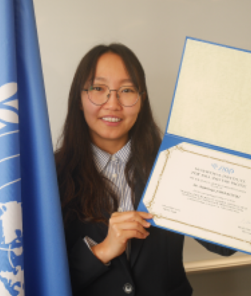 Ms. JAMBALDORJ Bolortuya from National Statistics Office of Mongolia 2023 Bowman Prize for Outstanding Achievement